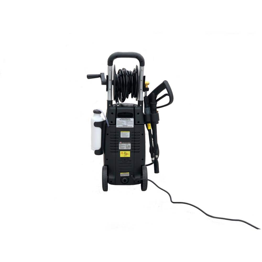 All Power 2000 PSI 16 GPM Electric Pressure Washer with Hose Reel for Buildings Walkway Vehicles and Outdoor Cleaning