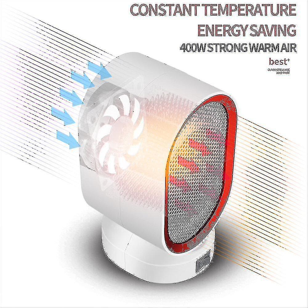 Small Space Heater Oscillating Heater Fast Heating Ceramic Desk Heater With Overheat Protection