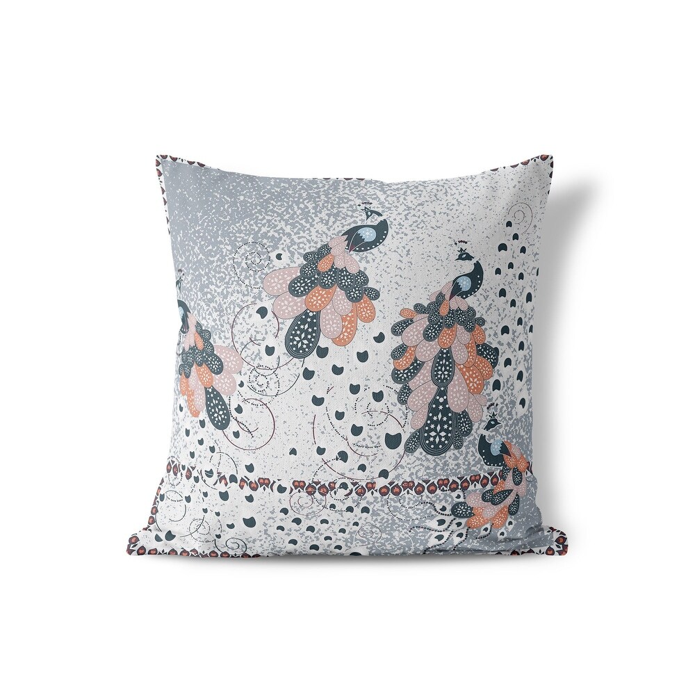 Amrita Sen Peacock Pride Indoor Outdoor Pillow Zip