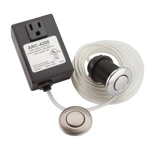 MOEN Garbage Disposal Air Switch Controller Base Unit with Chrome and Satin Nickel Air Switch Buttons ARC-4200-CHSN