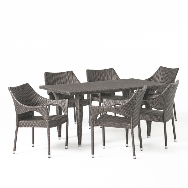 Cliff 7piece Outdoor Dining Set by Christopher Knight Home