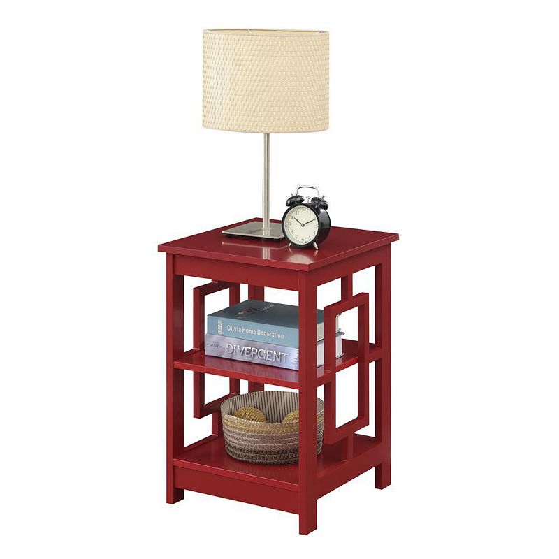 Convenience Concepts Town Square End Table with Shelves