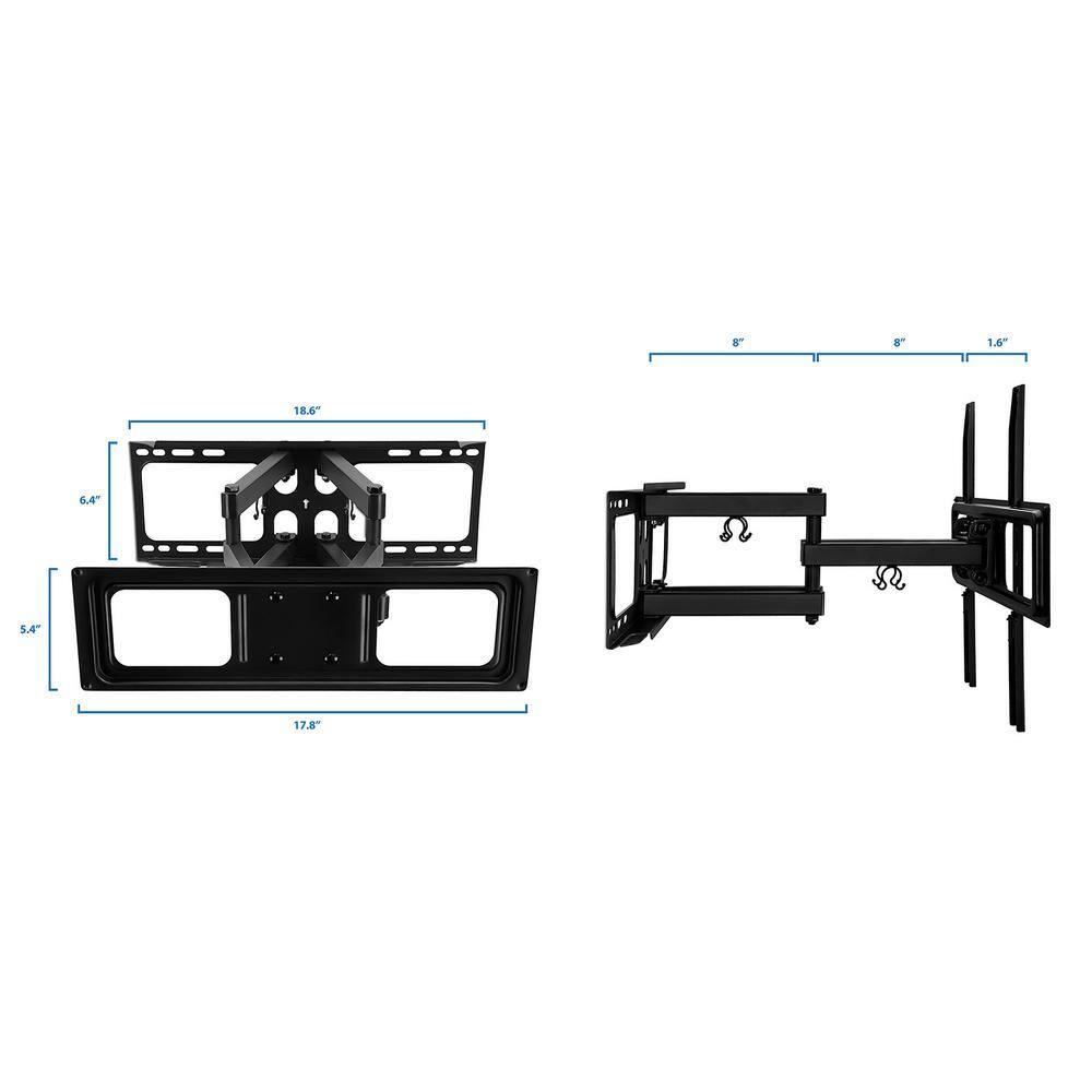 mount-it! Full Motion Dual Arm TV Wall mount-it!nt for Screens 32 in. to 55 in. MI-3990