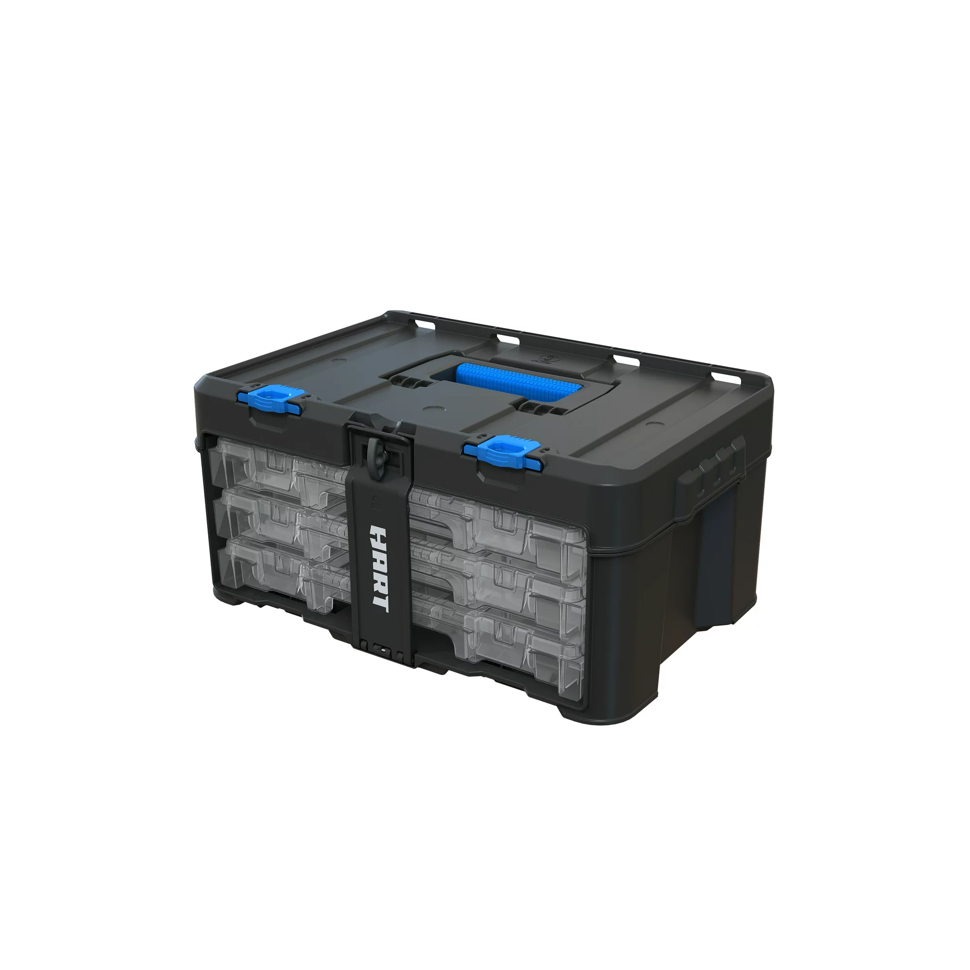 Hart 249736 Stack System 3 Case Parts and Tool Box Organizer， Fits Hart's Modular Storage System