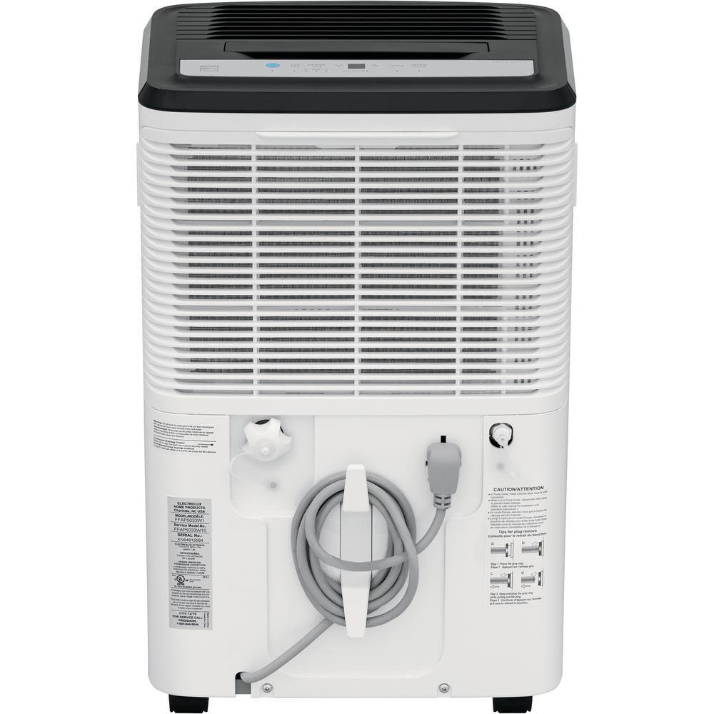 Frigidaire High Humidity 50-Pint Capacity Dehumidifier with Built-in Pump FFAP5033W1