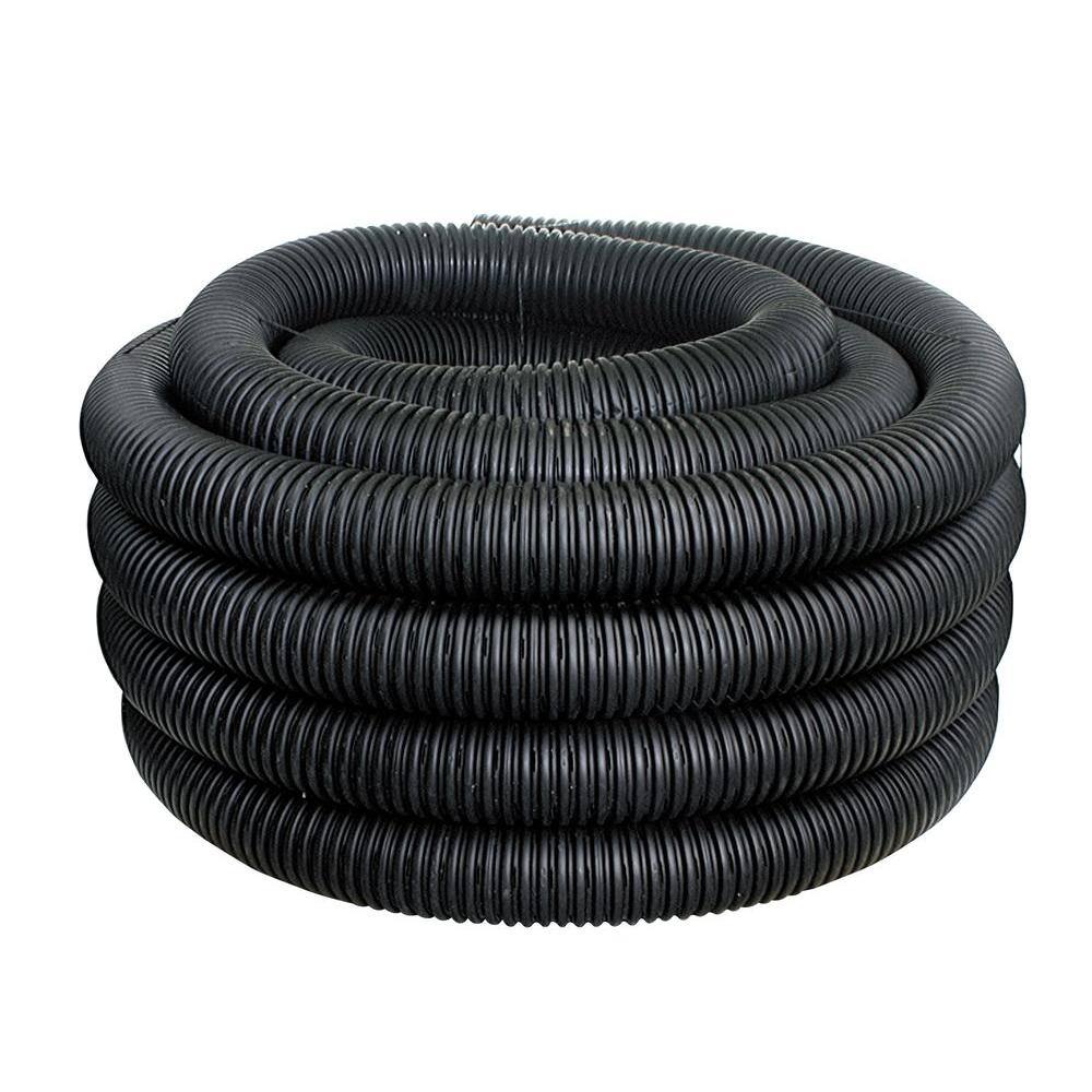 Advanced Drainage Systems 3 in. x 100 ft. Singlewall Solid Drain Pipe 03510100