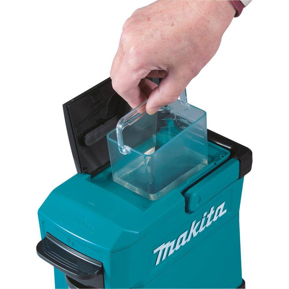 Makita 3-Cup 18-Volt LXT12-Volt MAX CXT Lithium-Ion Teal Cordless Coffee Maker (Tool Only) DCM501Z