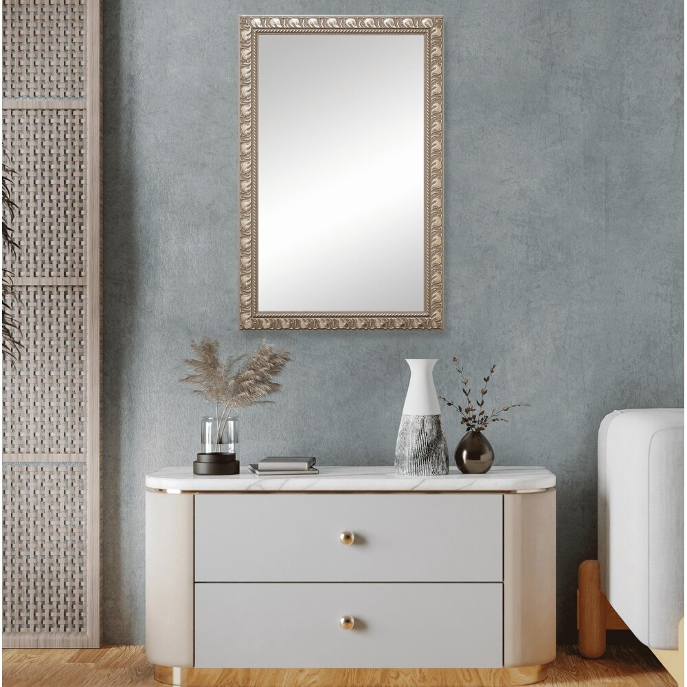 Hillsborough Nickel Framed Wall Mirror