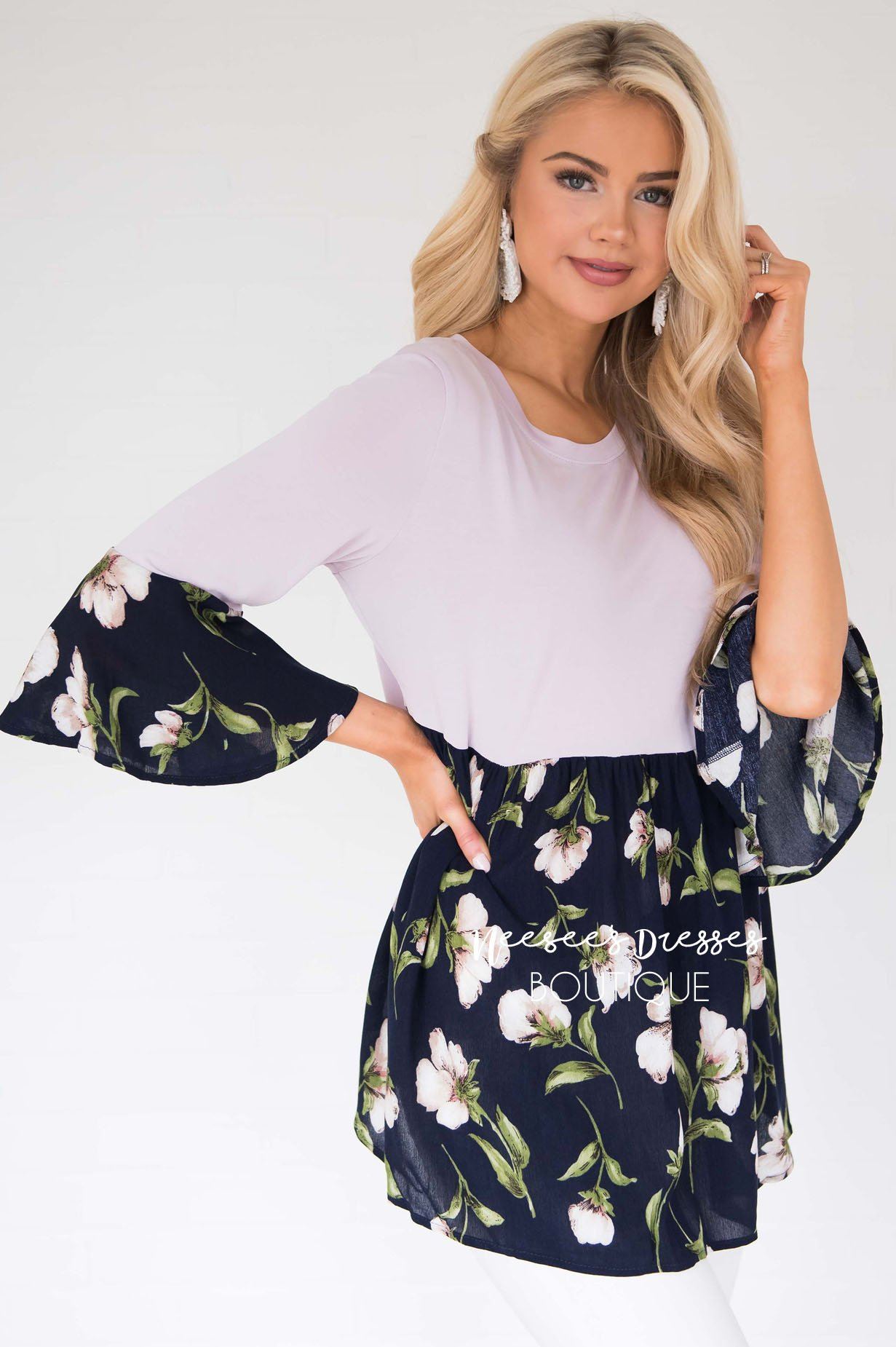 No Rain, No Flowers Floral Blouse