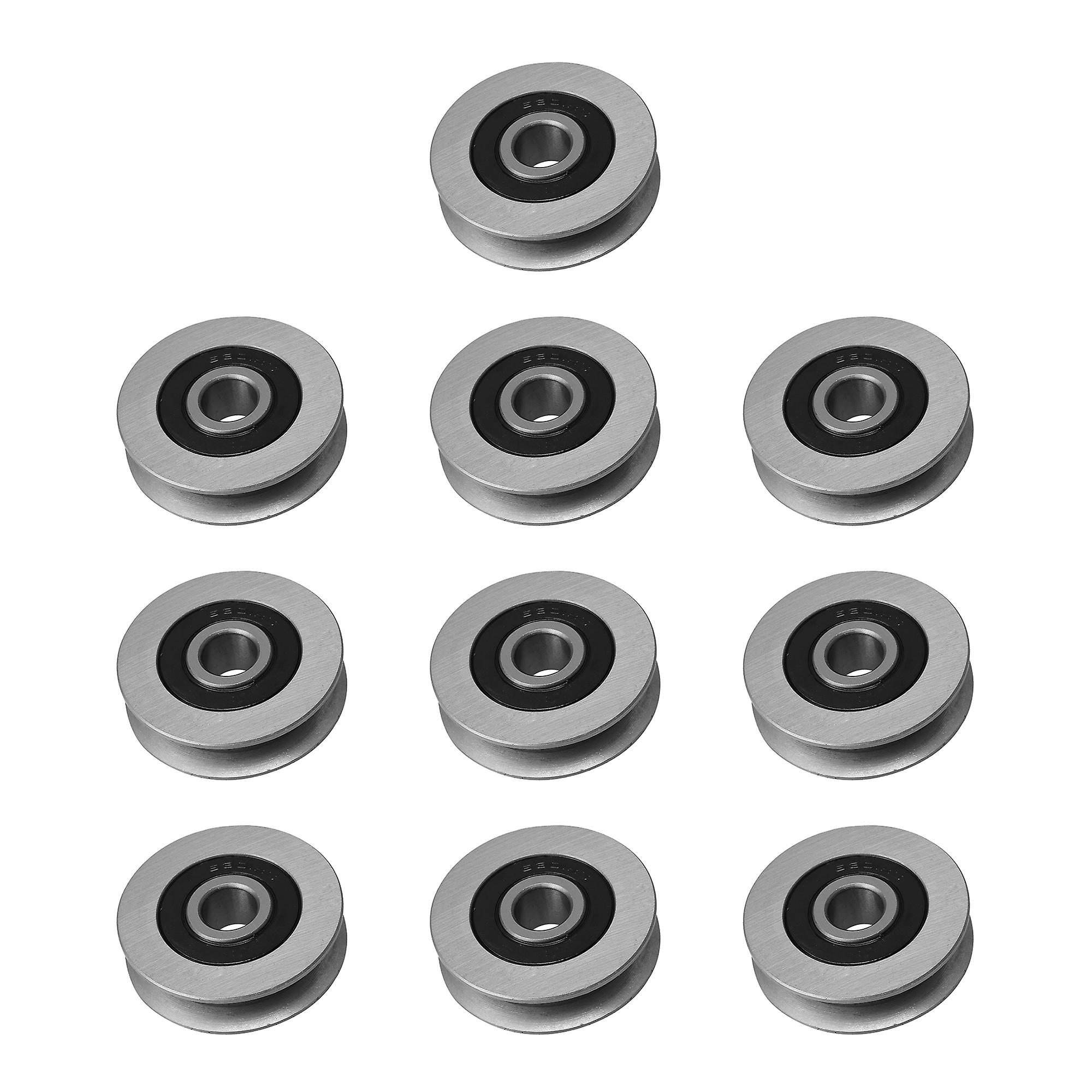 10Pcs U-Shape Cable Pulley Wheel Hardware Parts 12x50x13mm 1128lbs Load