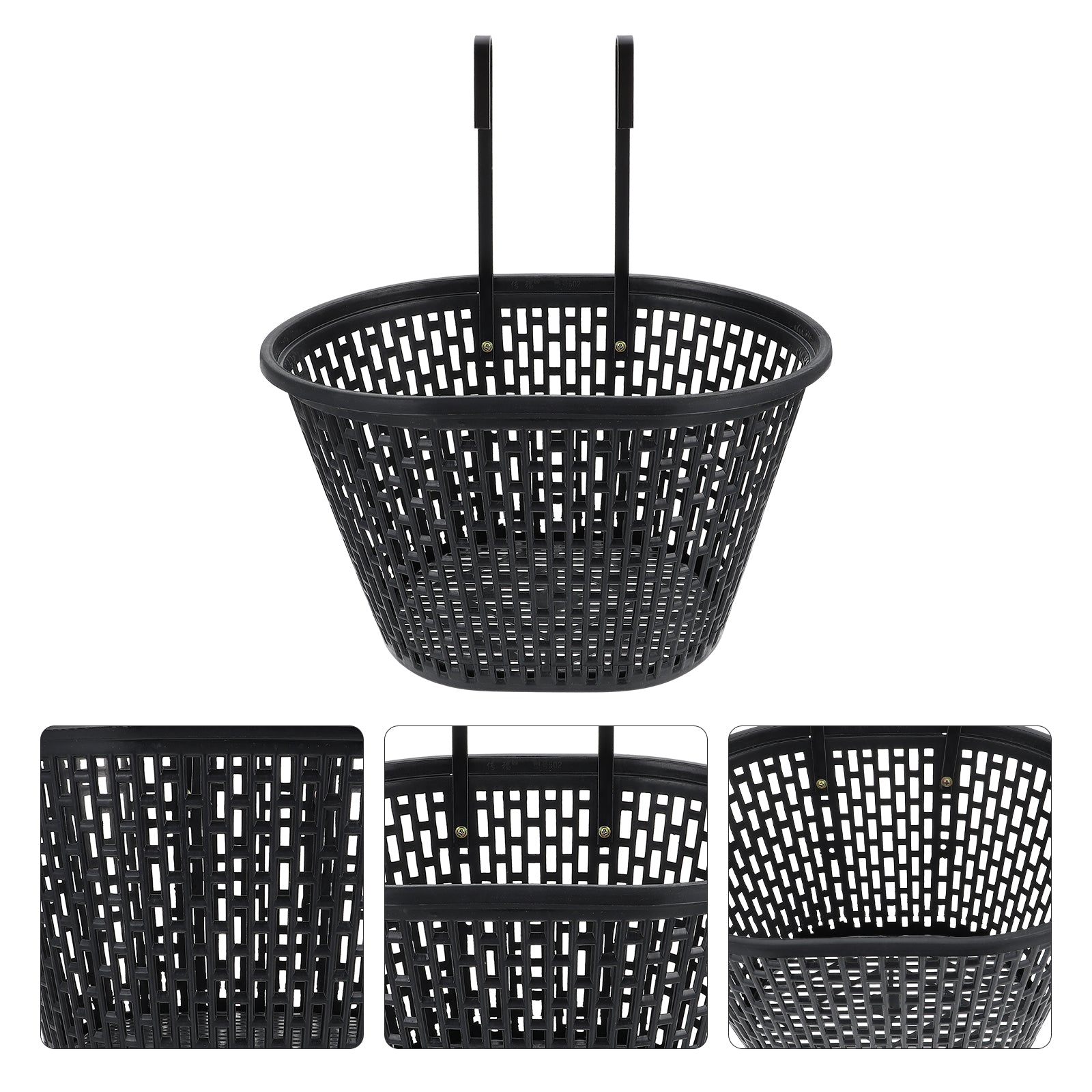 Hemoton 1 Set Plastic Bike Basket Cycling Basket Anti-rust Bike Basket Bike Handlebar Basket