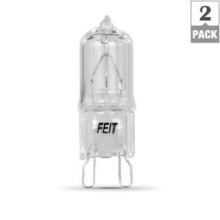 Feit Electric 25-Watt Bright White (3000K) T4 G9 Bi-Pin Base Dimmable Decorative Halogen Light Bulb (2-Pack) BPQ25G92HDRP