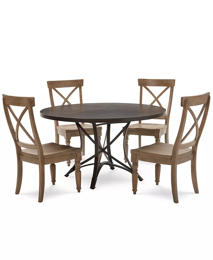 Furniture Laredo Aged Copper 54 Round Dining Table