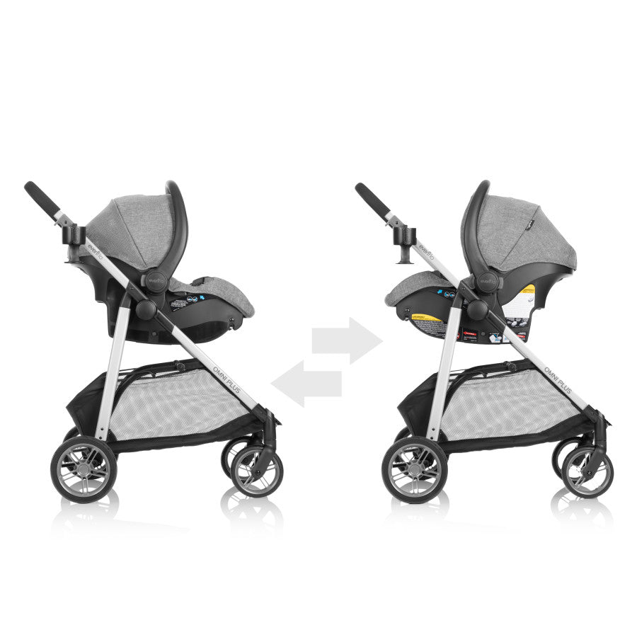 Omni Plus Modular Travel System with LiteMax Sport Rear-Facing Infant Car Seat