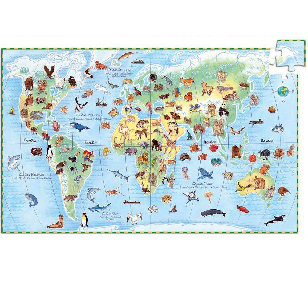 Animals Observation Puzzle + Poster & Book