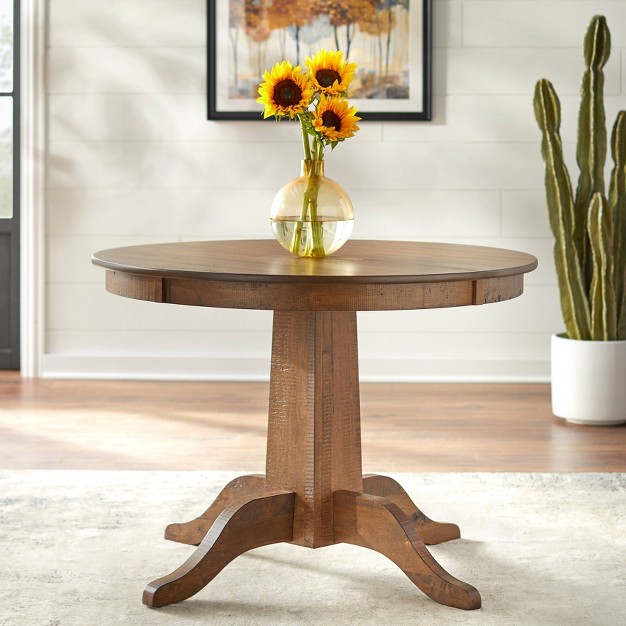 Athens Round Dining Table Walnut Lifestorey