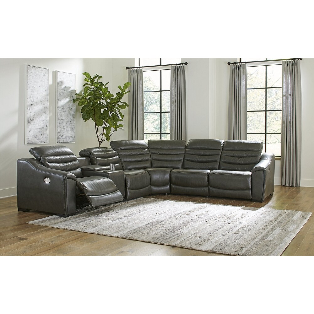 Signature Design by Ashley Center Line 6 Piece Power Reclining Sectional   127\