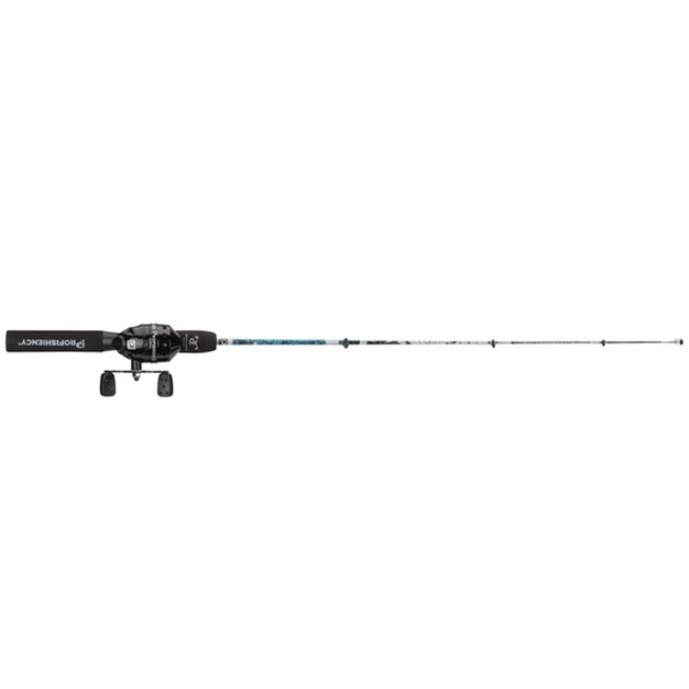 Profishiency True Timber Rift Dock Fishing Rod And Reel Combo Black blue white