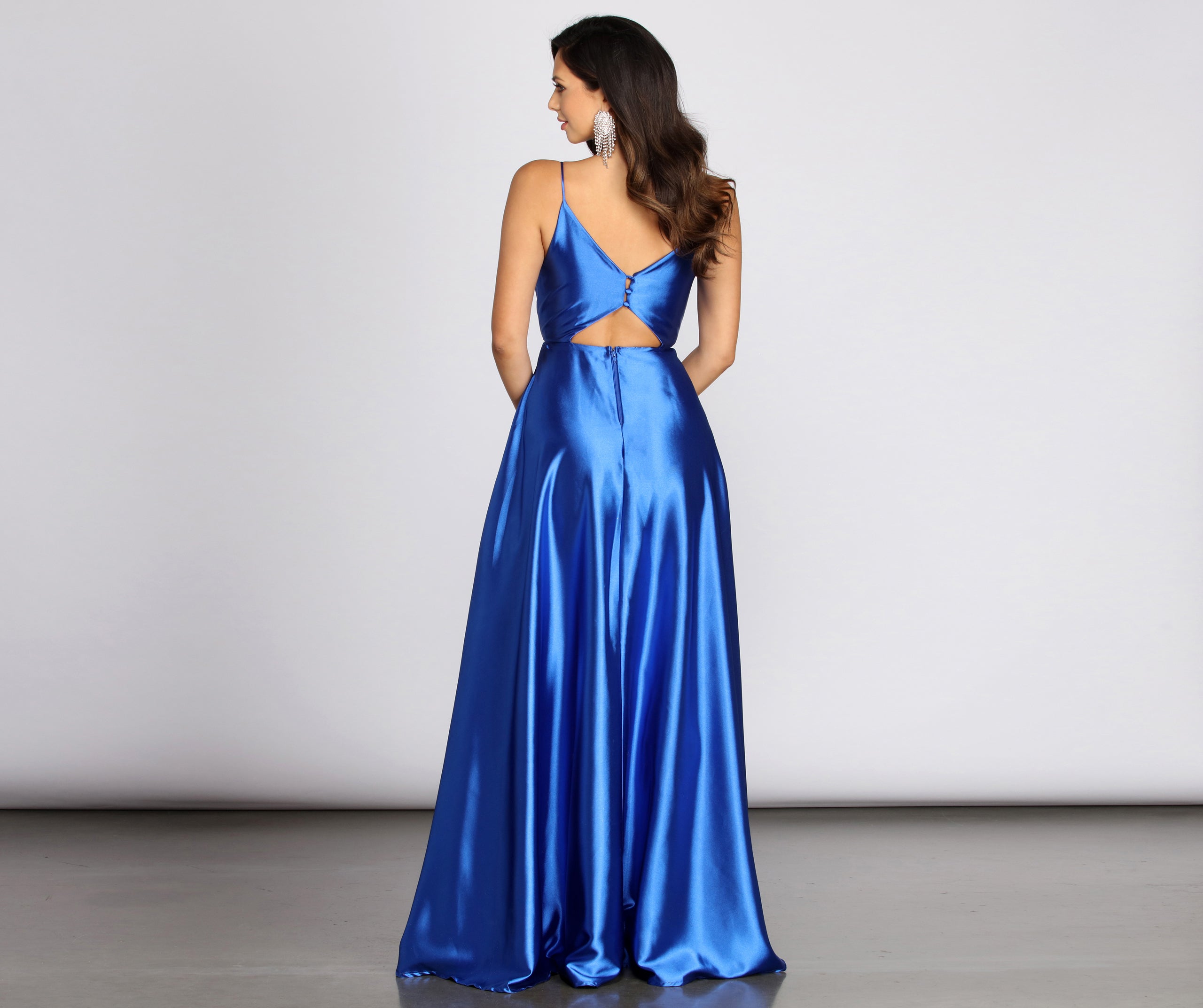 Maddie Formal Satin A-Line Dress