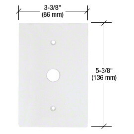 CRL PMP113 Clear Small Telephone 5/8 Hole Acrylic...