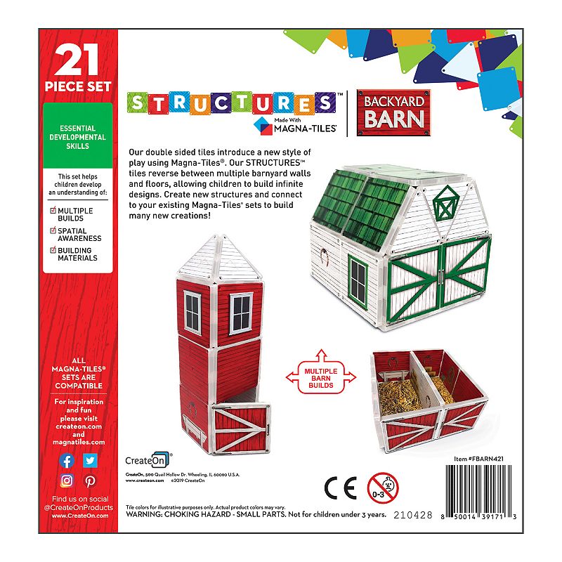 Backyard Barn Magna Tiles Structure Set