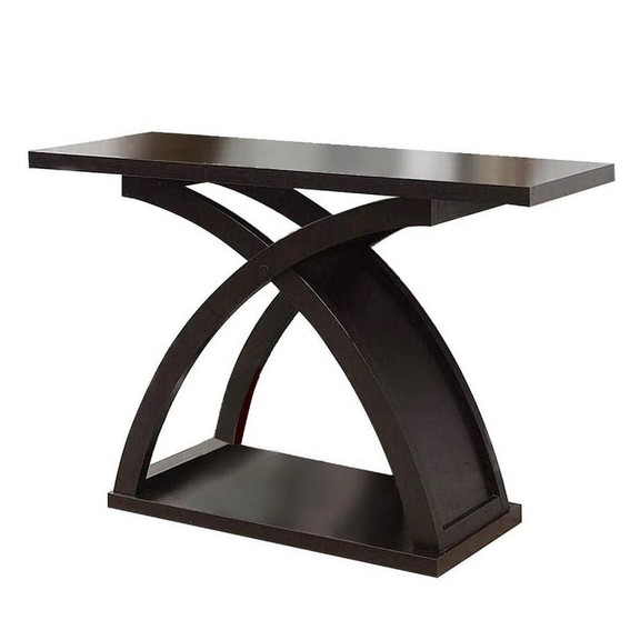 Benjara BM205365 Sofa Table with X Cross Base Supp...