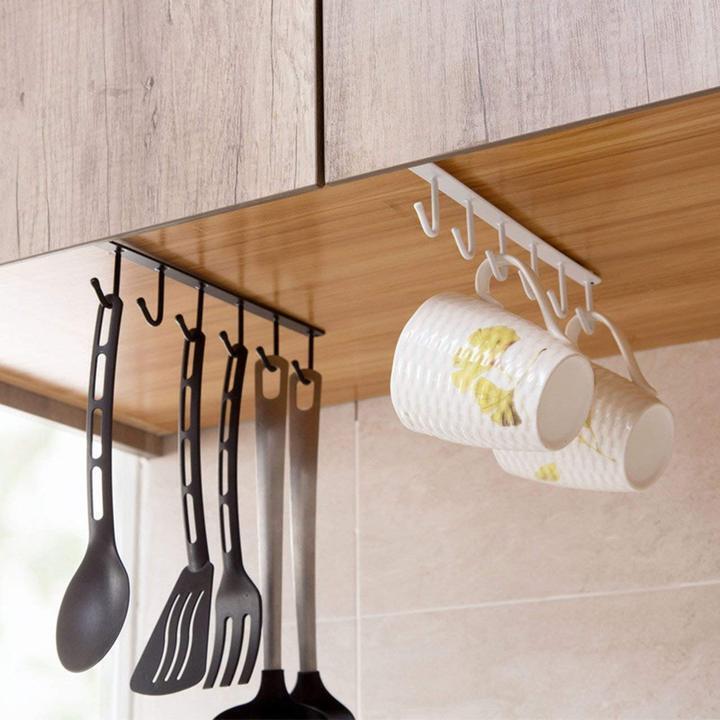 Under-Cabinet Hanger Rack(6 Hooks)