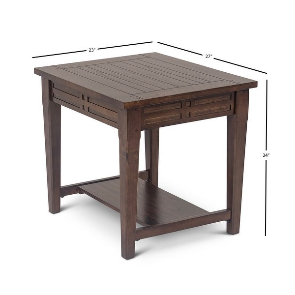 Copper Grove Vallee Mocha Cherry End Table