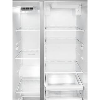 Whirlpool 26 cu. ft. Side by Side Refrigerator in Monochromatic Stainless Steel WRS586FIEM