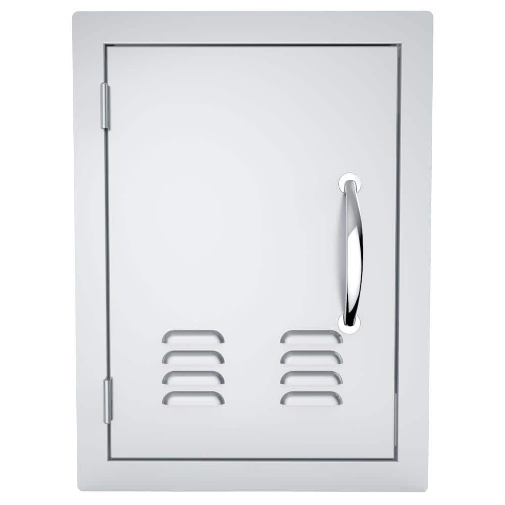 Sunstone Classic Series 17 in. x 23 in. 304 Stainless Steel Left Swing Vertical Vented Door A-DV1420-L