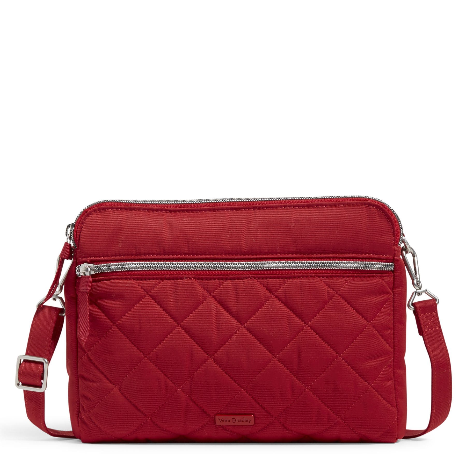 Triple Compartment Crossbody Bag