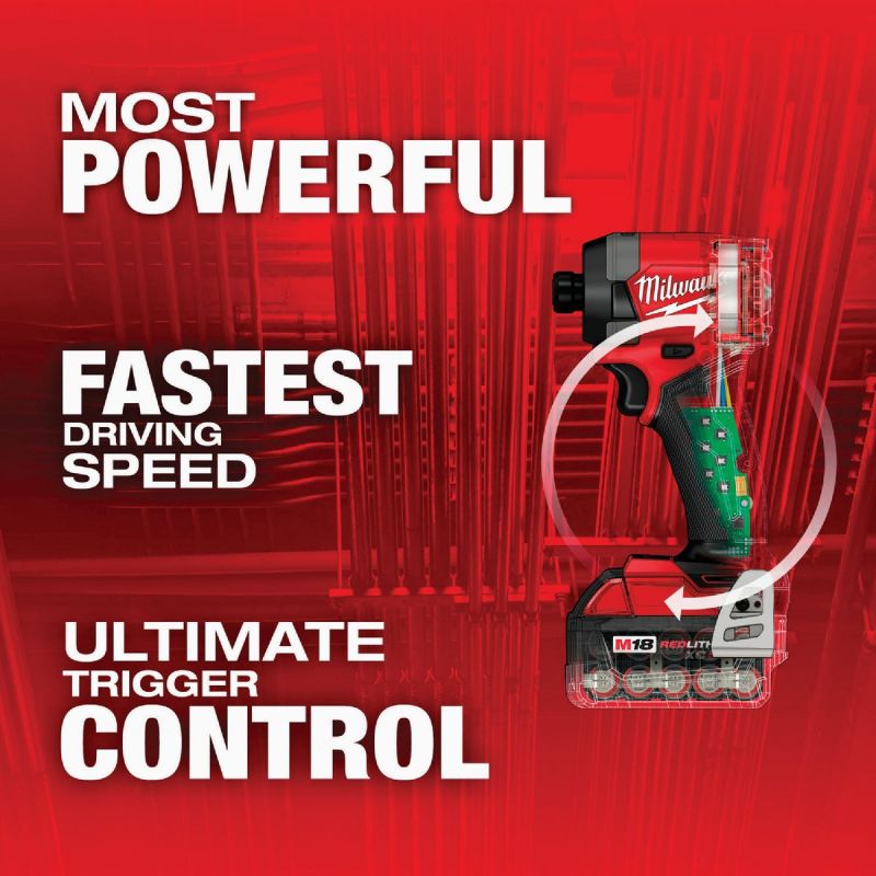 MW M18 FUEL XC Lithium-Ion Brushless Cordless Impact Driver Kit 1 4 In. Hex