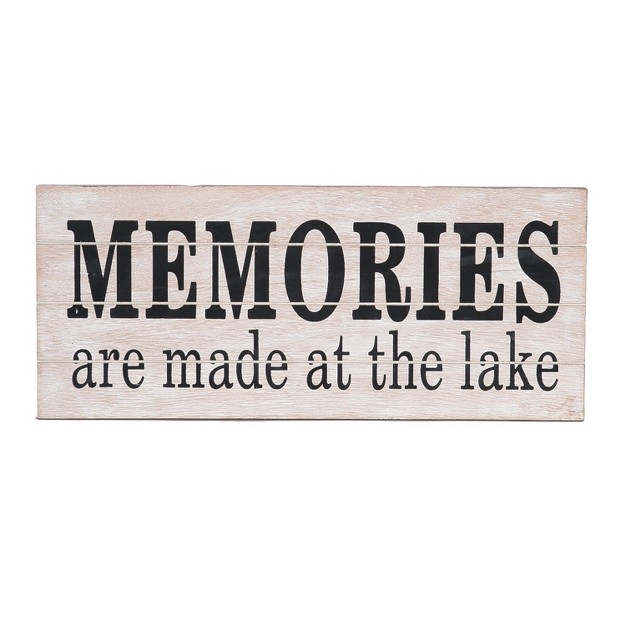 Beachcombers Memories At Lake Coastal Plaque Sign Wall Hanging Decor Decoration For The Beach 6 X 0 25 X 13 75 Inches