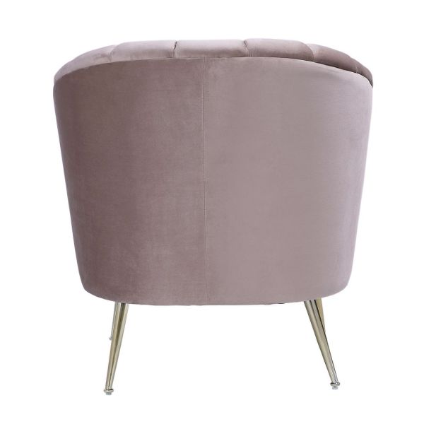 Rosemont Accent Chair in Blush and Gold