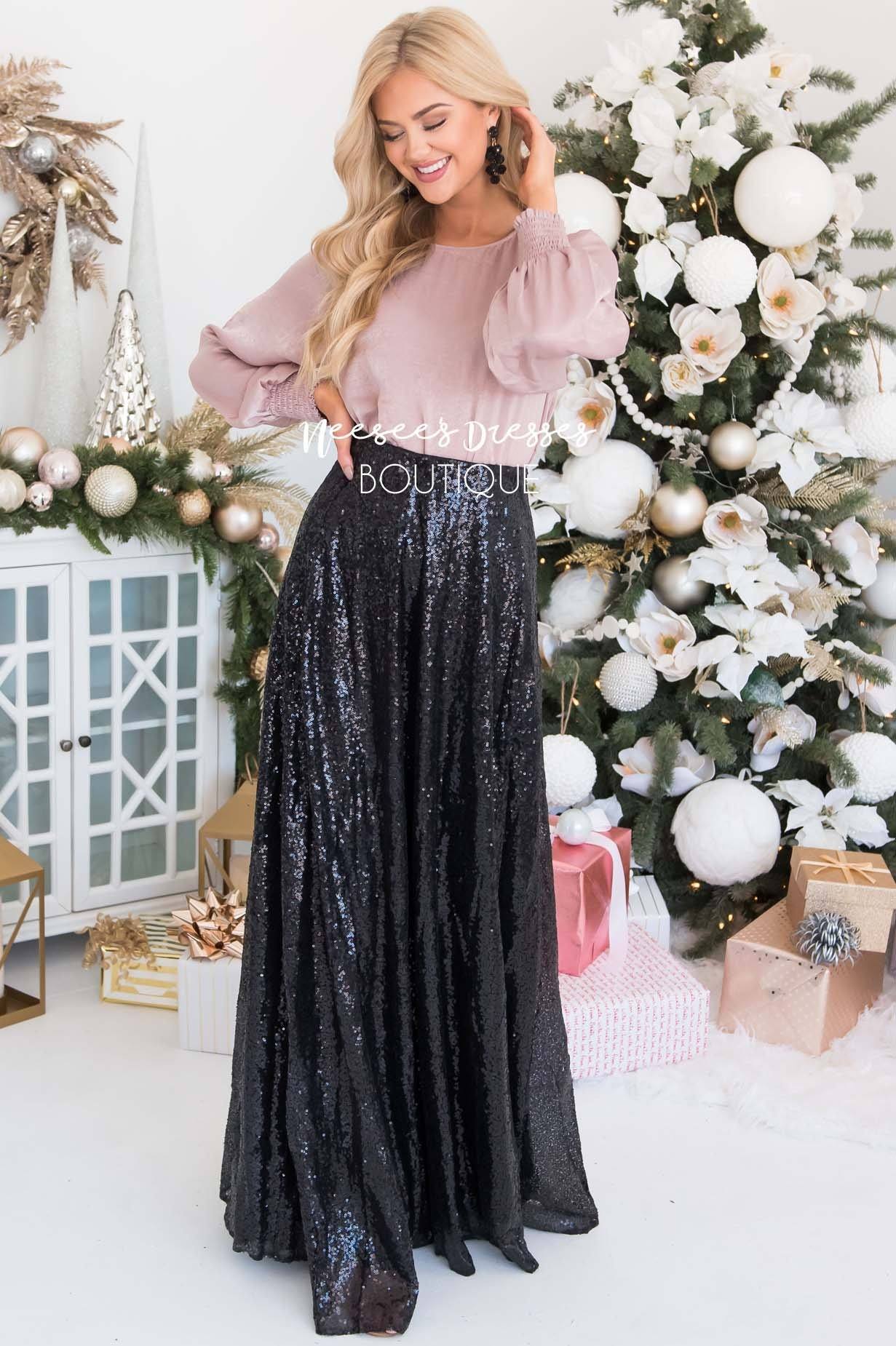 Stunning Sequin Maxi Skirt