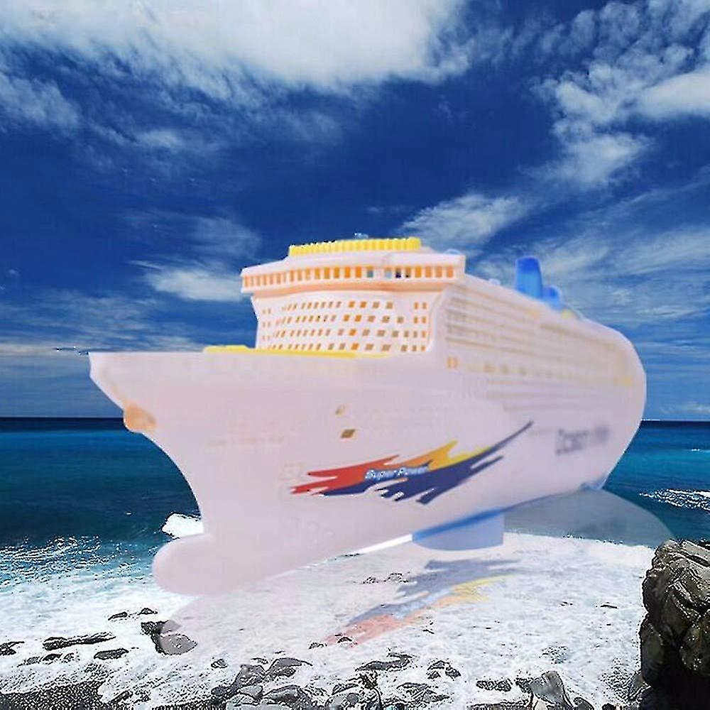 Kids Colorful Ocean Liner Cruise Ship Boat Electric Flashing Led Light Sound Toy，50x11x6 Cm/19.7x4.3