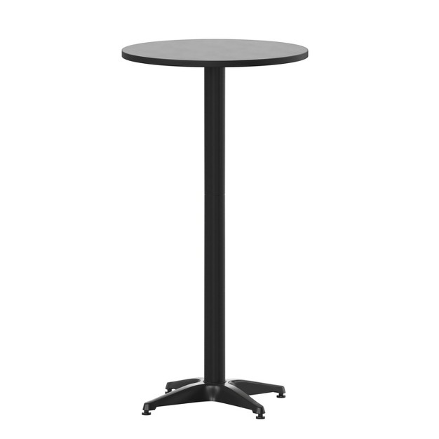 Round Aluminum Indoor outdoor Bar Height Table