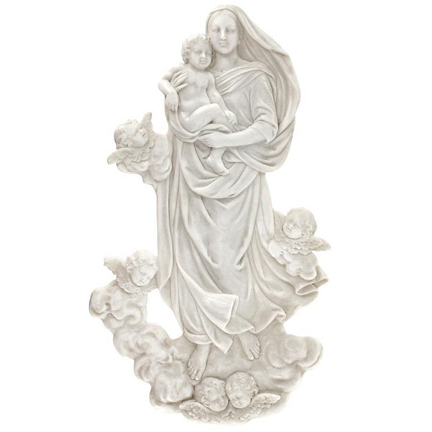 Design Toscano Raphael x27 s Sistine Madonna Marble Resin Wall Sculpture