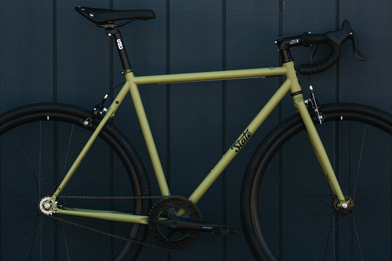 4130 Steel - Fixed Gear / Single-Speed - Frame Set - Matte Olive