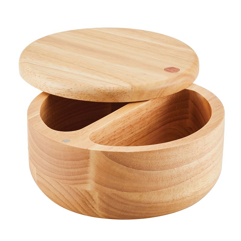 Ayesha Curry Pantryware Round Wooden Salt and Spice Box