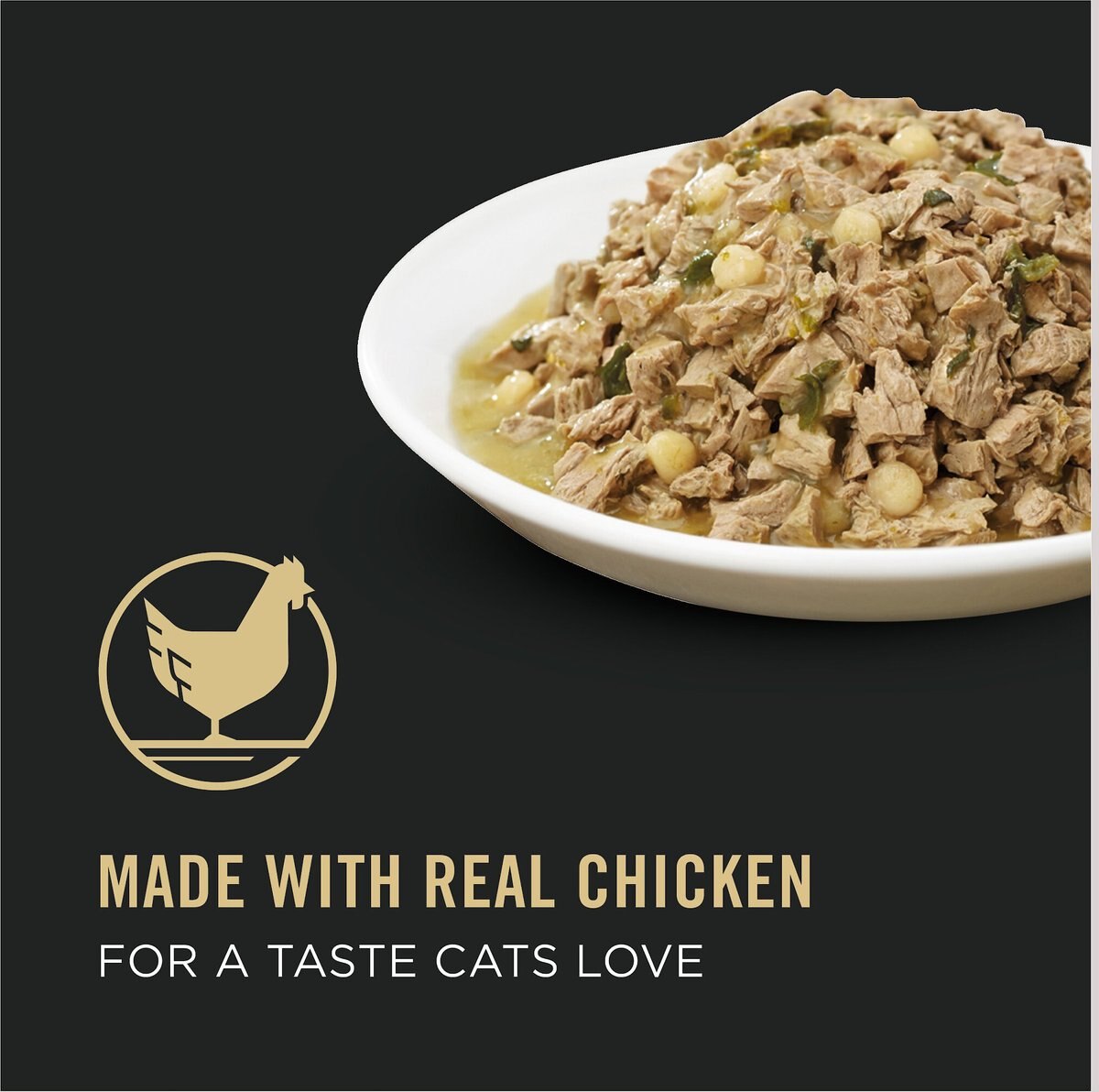 Purina Pro Plan Chicken， Pasta and Spinach Entree in Gravy Canned Cat Food