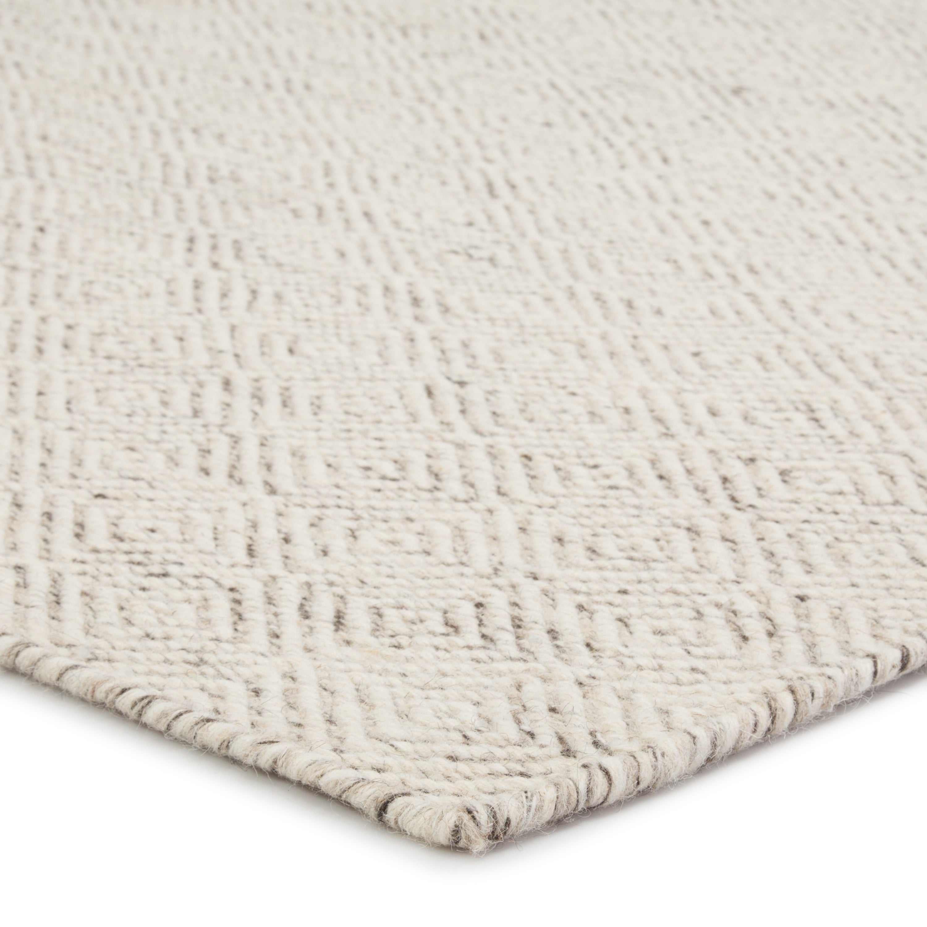 Bramble Handmade Trellis Ivory & Gray Area Rug