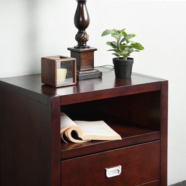 Homy Casa American Traditional Solid Wood Storage Nightstand - - 32918584