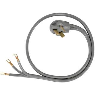 CERTIFIED APPLIANCE ACCESSORIES 4 ft. 63 3-Wire Open-End-Connector 50 Amp Range Cord 90-1070