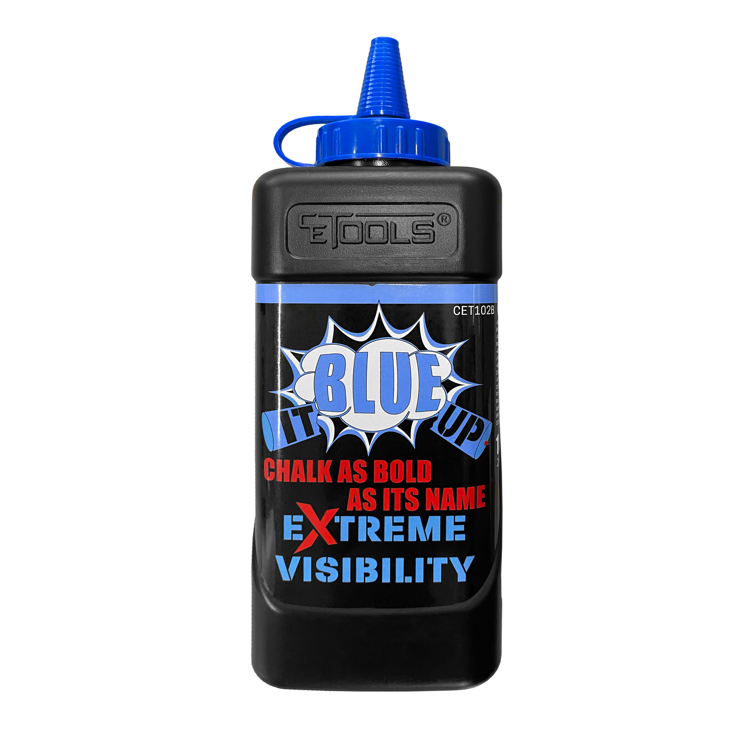 CE Tools 10 oz Semi-Permanent Extreme Visibility Marking Chalk Blue It Up 1 pk