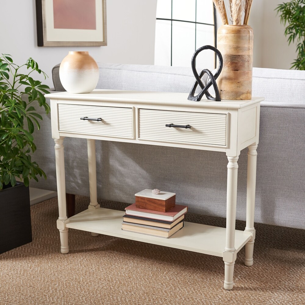 SAFAVIEH Ryder 2 Drawer Console Table   35.5\