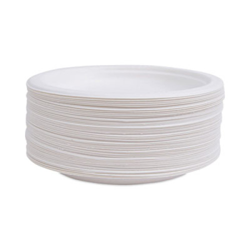 Eco-Products Renewable and Compostable Sugarcane Plates Convenience Pack， 6