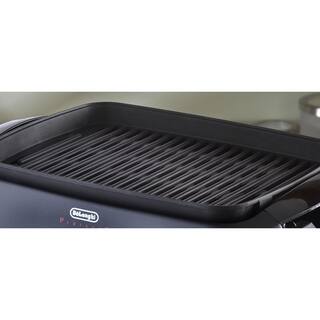 DeLonghi Perfecto Healthy 192 sq. in. Black Aluminum Indoor Grill with Lid BG24