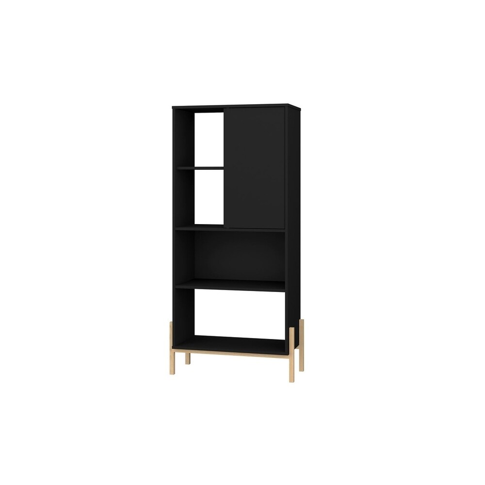 Bowery Bookcase with 5 Shelves by Manhattan Comfort