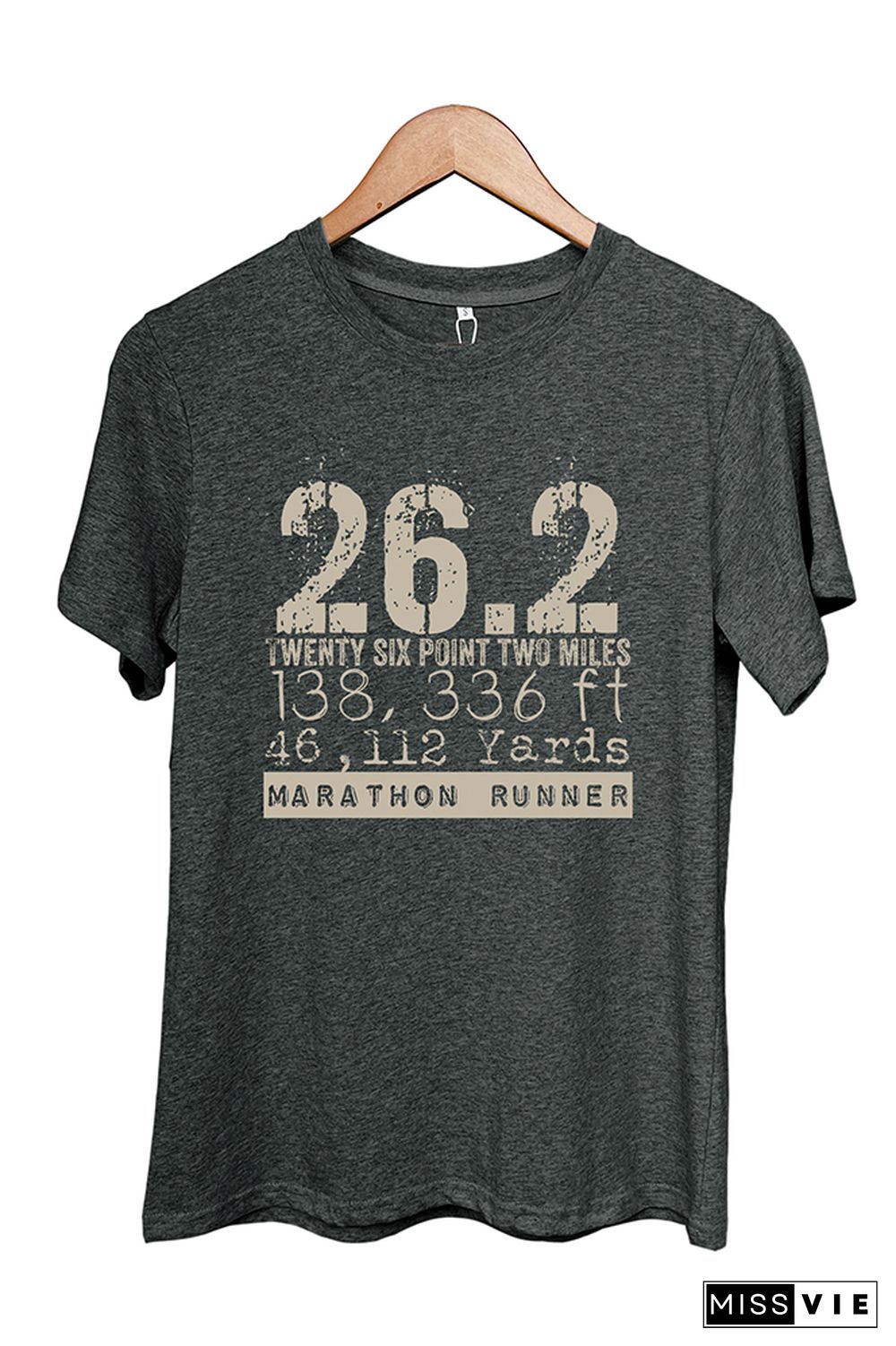 26.2 Miles Shirt Boston Marathon Short Sleeve Graphic Tee Wholesale